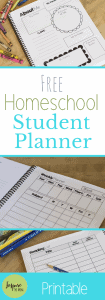 Free Homeschool Student Planner