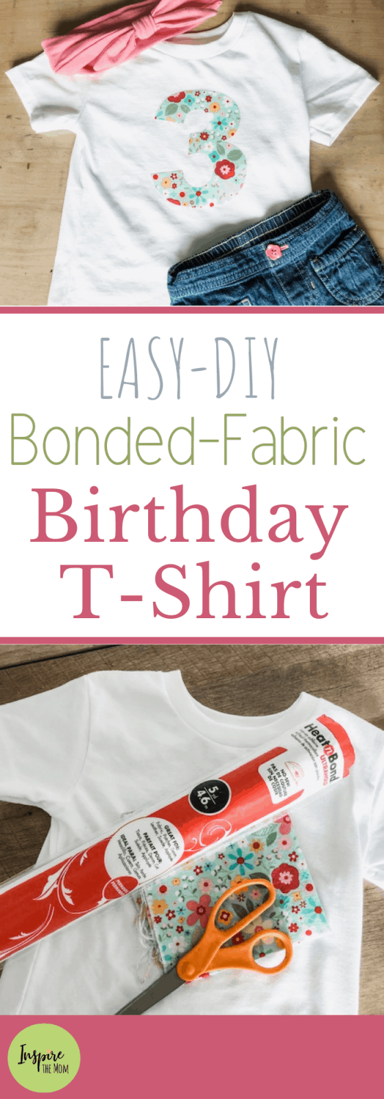 DIY Bonded-Fabric Birthday T-Shirt