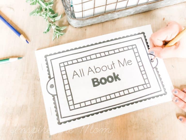 Printable Back-to-School All About Me Book