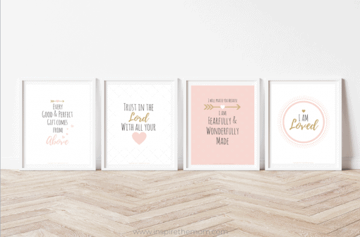 Four Free Inspirational Printables For Your Little Girl's Room