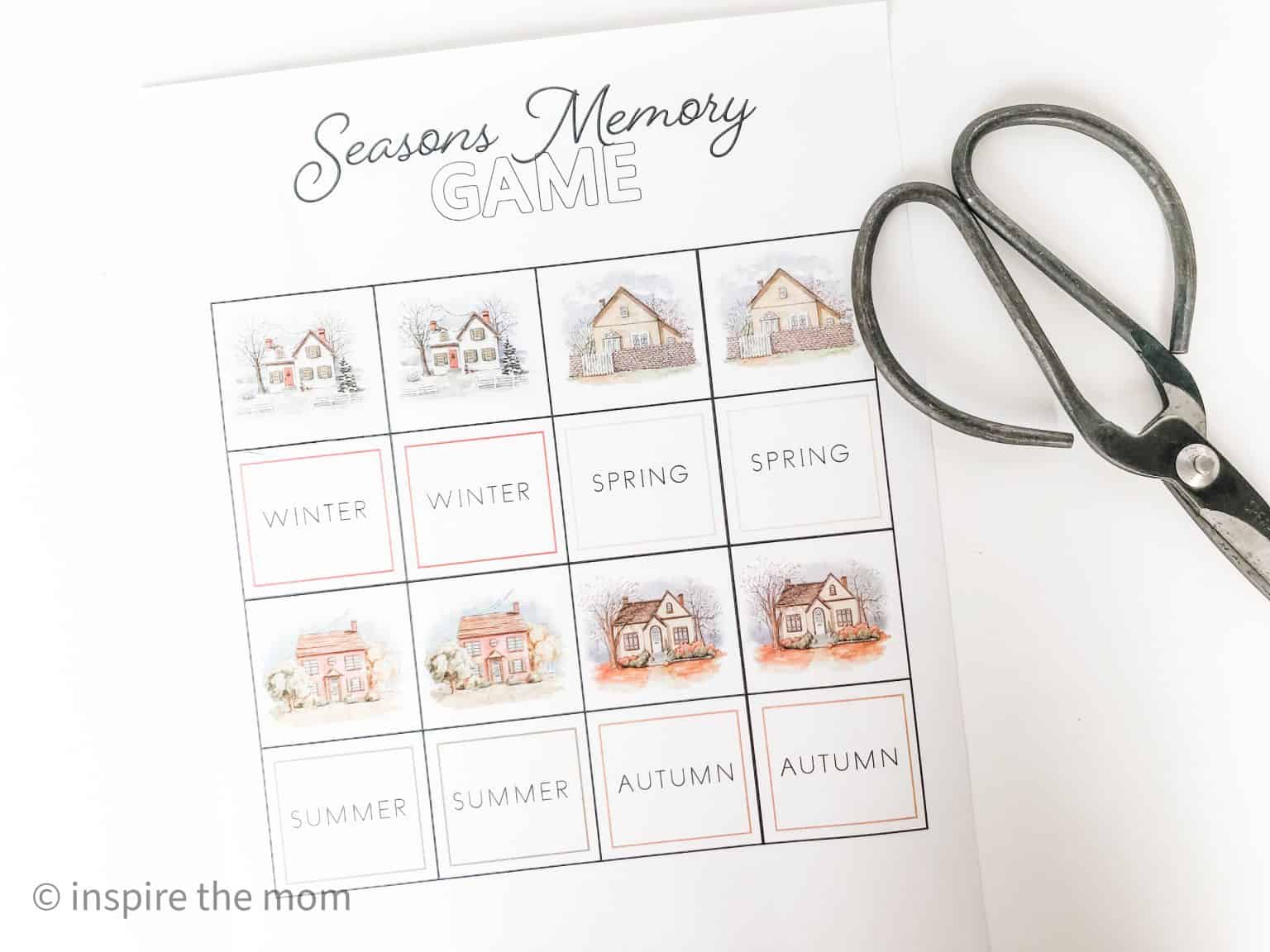 Printable Seasons Unit for Prek-2nd Grade - Inspire the Mom