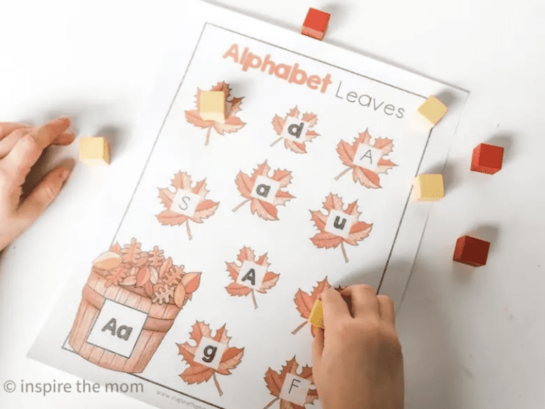 Fall Leaves Activities for Preschool and Kindergarten