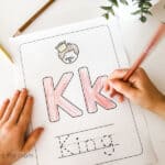 Letter K Worksheets - king preschool page. www.inspirethemom.com