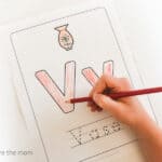 Letter V Worksheets - preschool page. www.inspirethemom.com
