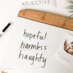 H adjectives (huge list for kids) -www.inspirethemom