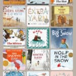 Short winter books for bedtime reading for ages 2-8. pin (collage)