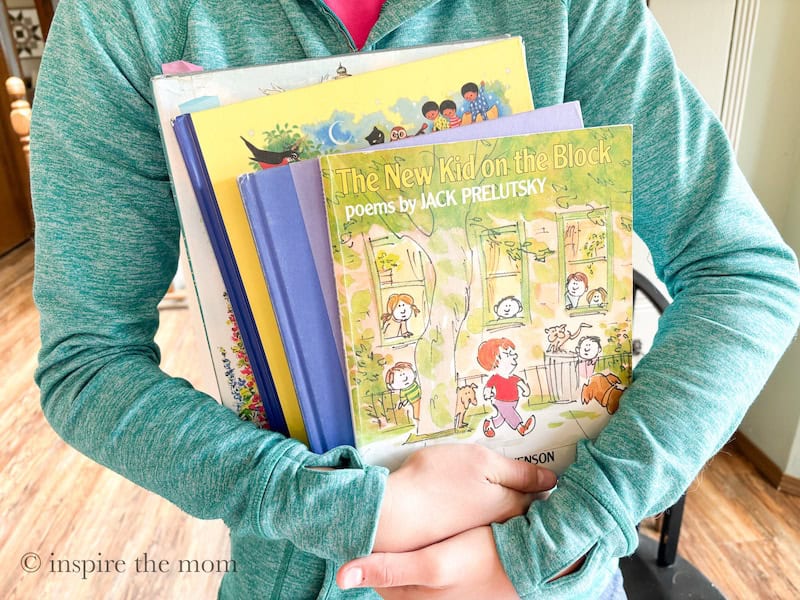 Poetry books for kids list www.inspirethemom.com