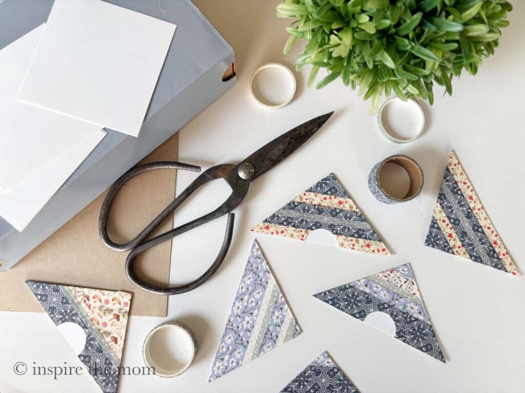 Easy washi tape bookmark tutorial. supplies. www.inspirethemom.com