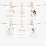 24 Days of Nativity Advent Cards for Kids: A Simple Christmas Tradition. Cover www.inspirethemom.com
